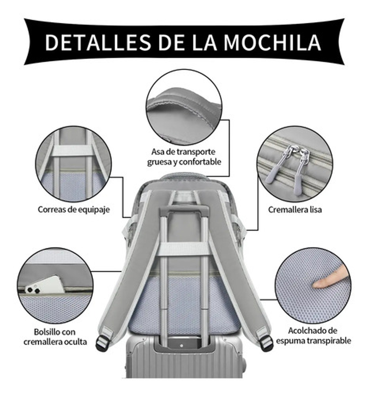 Mochila De Viaje Mochila Para Laptop 15.6in Maleta Deportiva 2