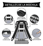 Mochila De Viaje Mochila Para Laptop 15.6in Maleta Deportiva - Miniatura 3