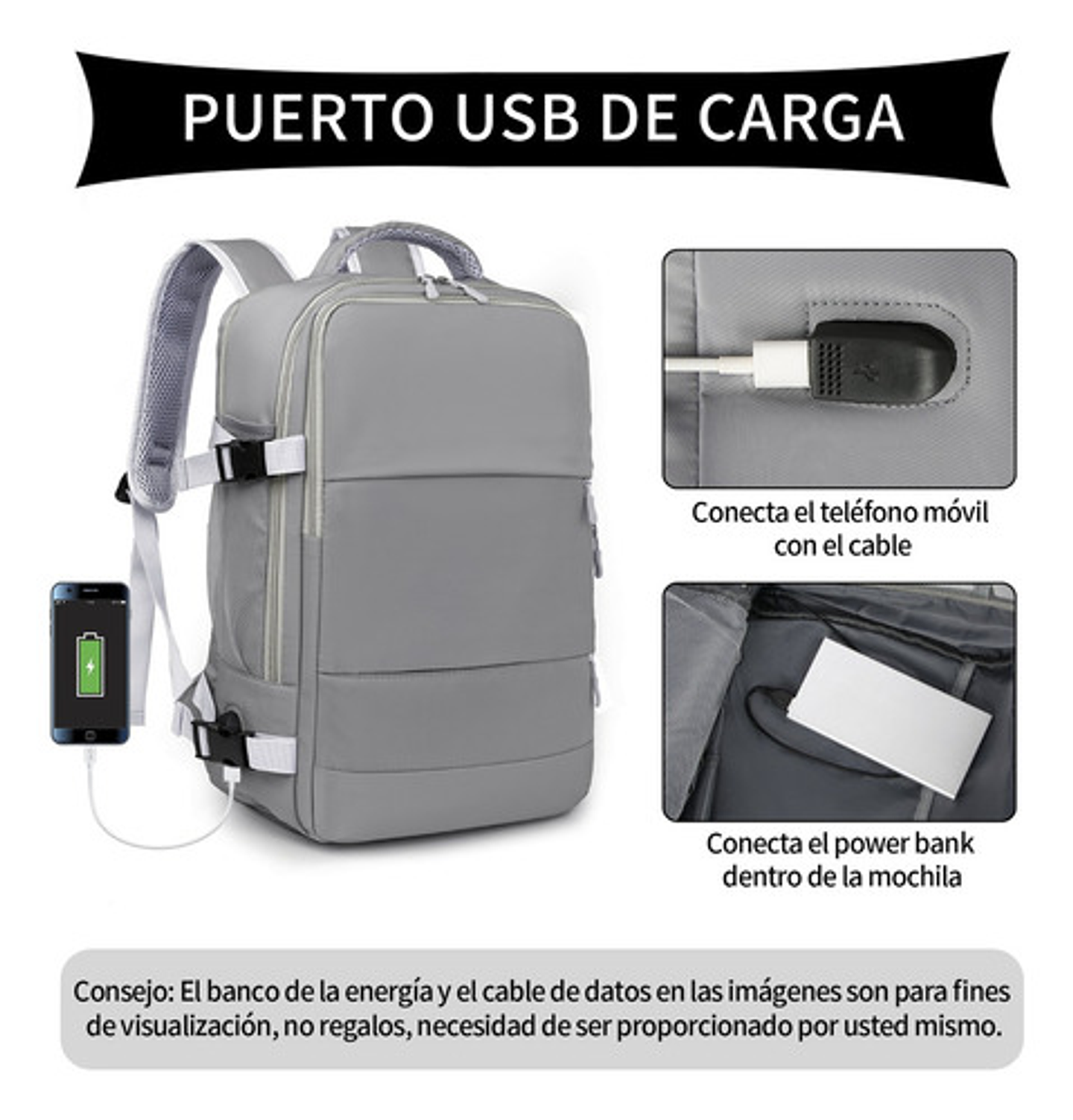 Mochila De Viaje Mochila Para Laptop 15.6in Maleta Deportiva 8