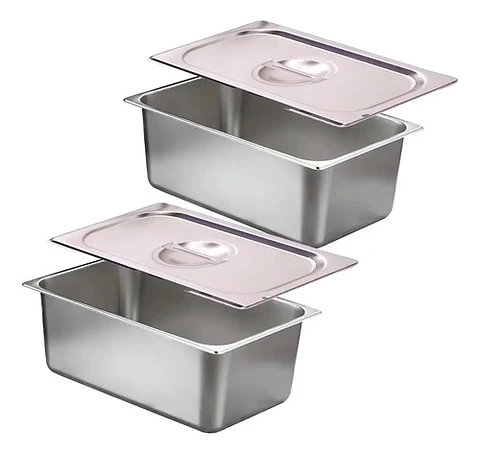 Contenedor Gastronómico Rectangular De Plástico Con Tapa Para Alimentos