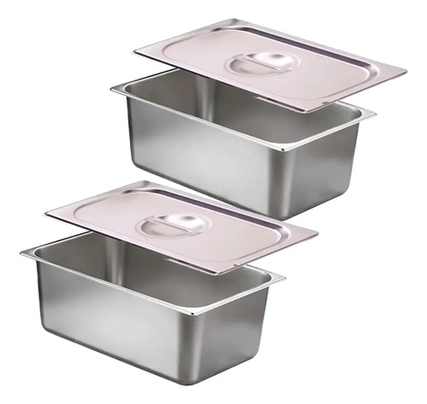 Contenedor Gastronómico Rectangular De Plástico Con Tapa Para Alimentos 1