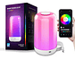 Lámpara De Noche Led Rgb Táctil Control Por App Recargable Blanco Rosa - Miniatura 1