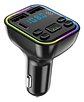 Transmisor Fm Bluetooth Auto Usb Tipo C Led Manos Libres - Miniatura 1