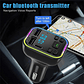 Transmisor Fm Bluetooth Auto Usb Tipo C Led Manos Libres - Miniatura 6