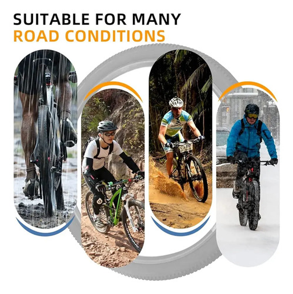 Pack Neumáticos Y Cámaras Para Bicicleta De Aro 26 X 2.125 Negro 2