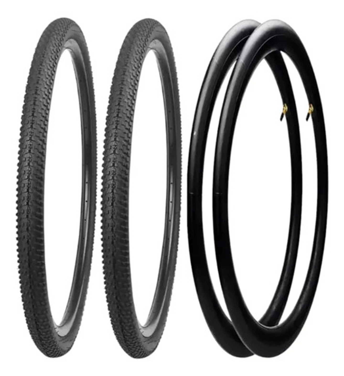 Pack Neumáticos Y Cámaras Para Bicicleta De Aro 26 X 2.125 Negro 6