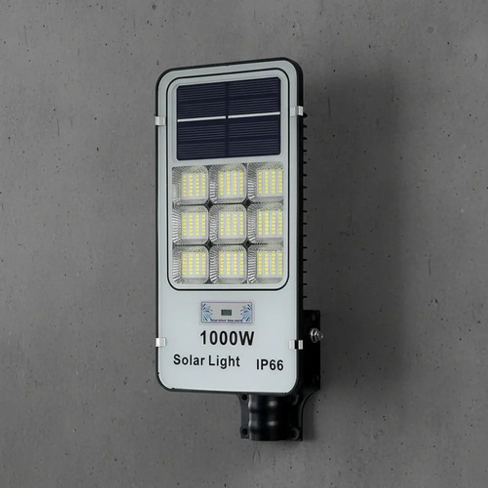X3 Reflector Led Solar Thek 1000w Para Exterior Con Poste 12