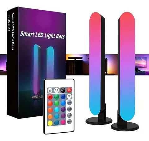 Luces Led Gamer Thek Rgb Con Sincronía Sonido Usb Set 2 Pzas