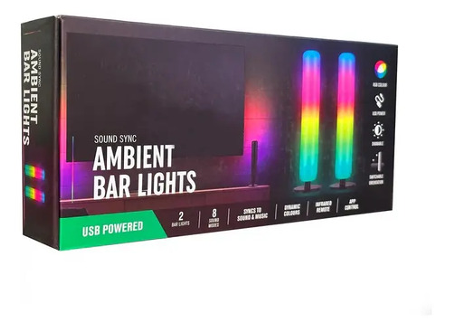 Luces Led Gamer Thek Rgb Con Sincronía Sonido Usb Set 2 Pzas 4