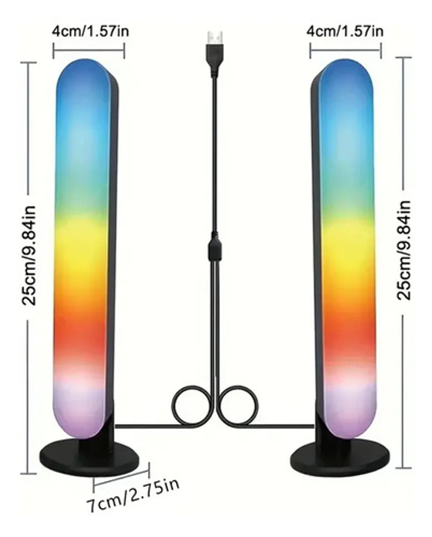 Luces Led Gamer Thek Rgb Con Sincronía Sonido Usb Set 2 Pzas 5