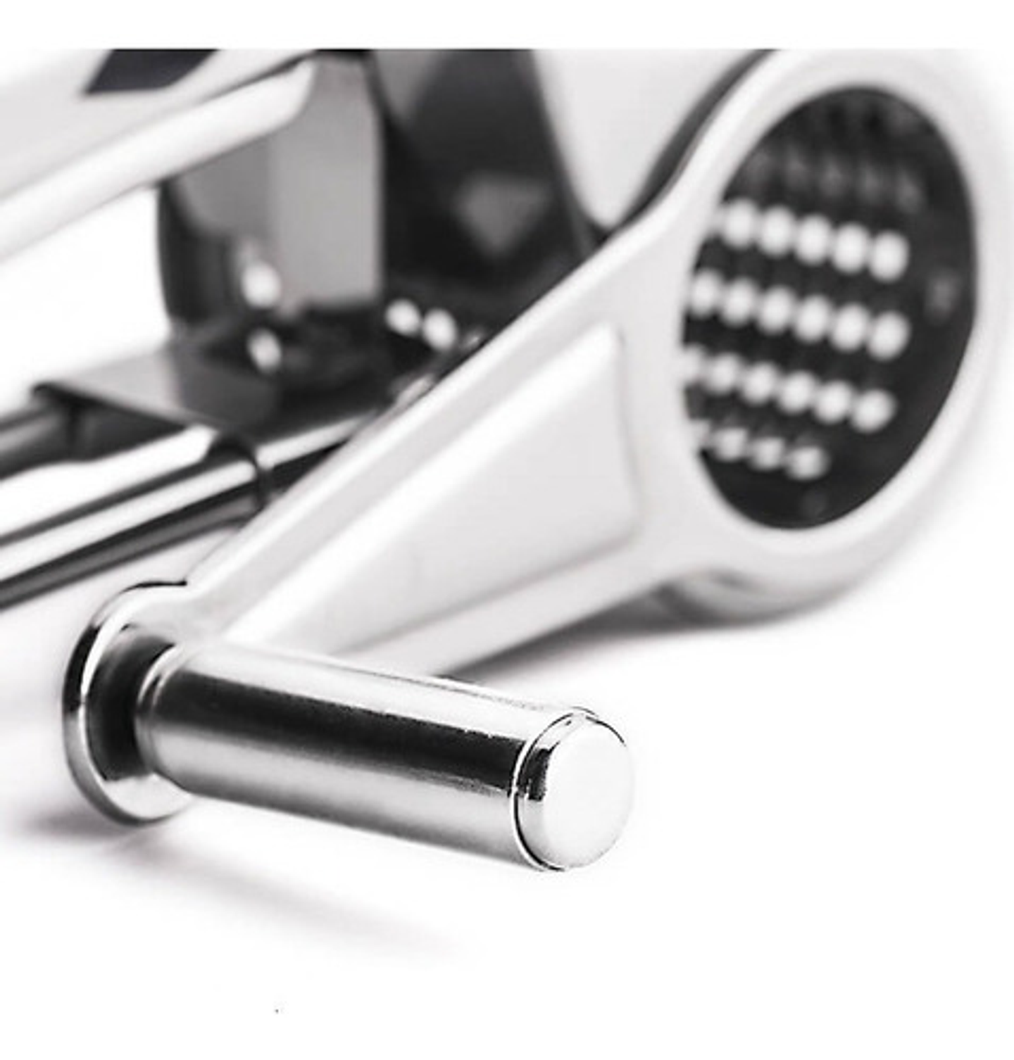 Rallador Giratorio Thek Acero Inoxidable Para Queso Y Verduras Plateado 7