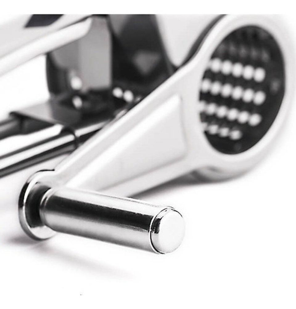 Rallador Giratorio Thek Acero Inoxidable Para Queso Y Verduras Plateado 7