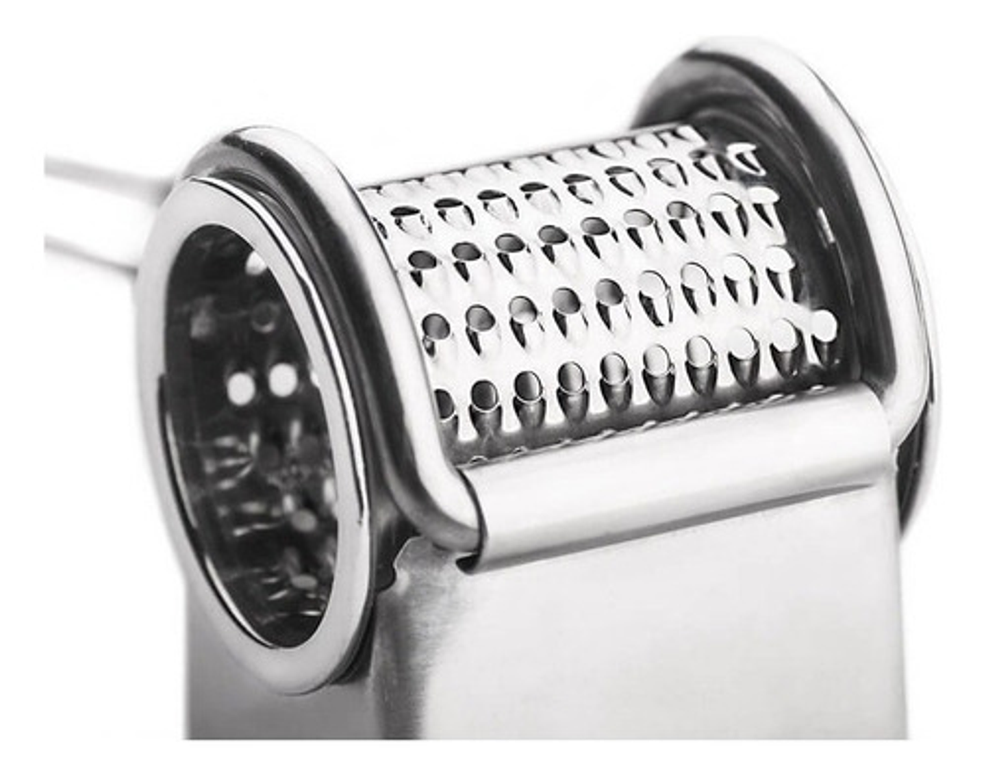 Rallador Giratorio Thek Acero Inoxidable Para Queso Y Verduras Plateado 8
