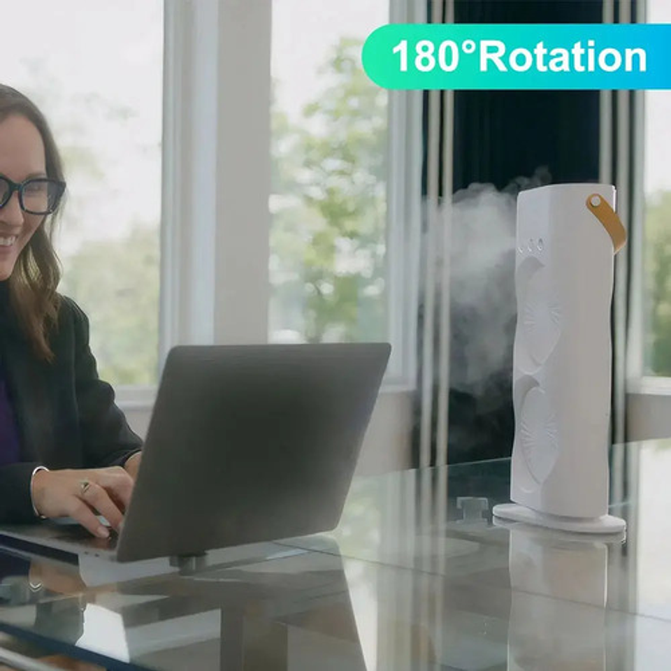 Ventilador Humificador Aire Acondicionado Doble Recargable 8