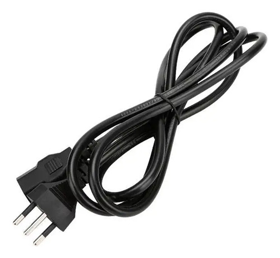 Cable De Corriente 3 Pinos Universal Para Pc Y Equipos 1