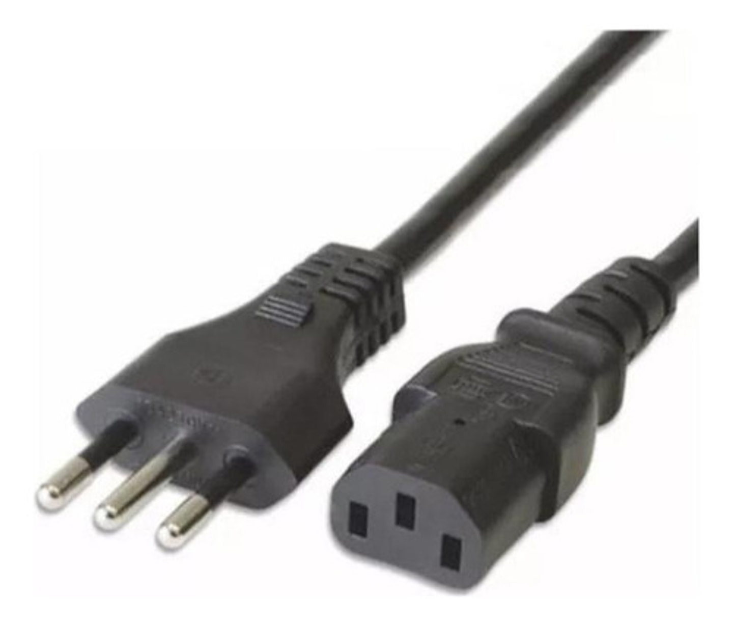 Cable De Corriente 3 Pinos Universal Para Pc Y Equipos 4