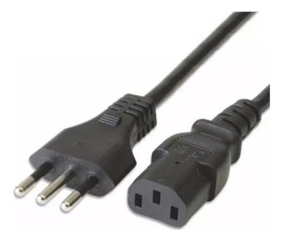 Cable De Corriente 3 Pinos Universal Para Pc Y Equipos 4