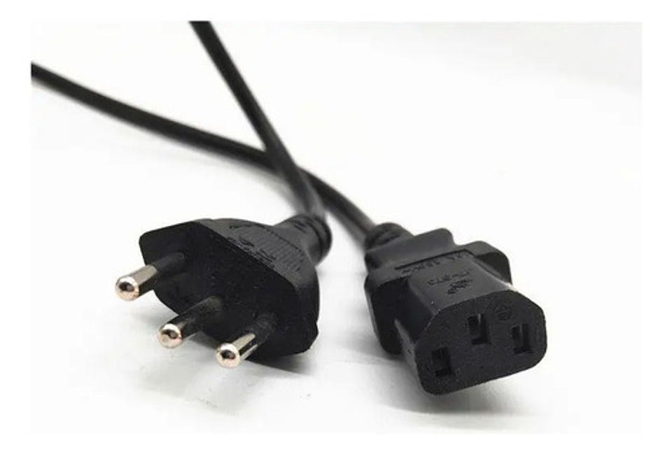 Cable De Corriente 3 Pinos Universal Para Pc Y Equipos 8