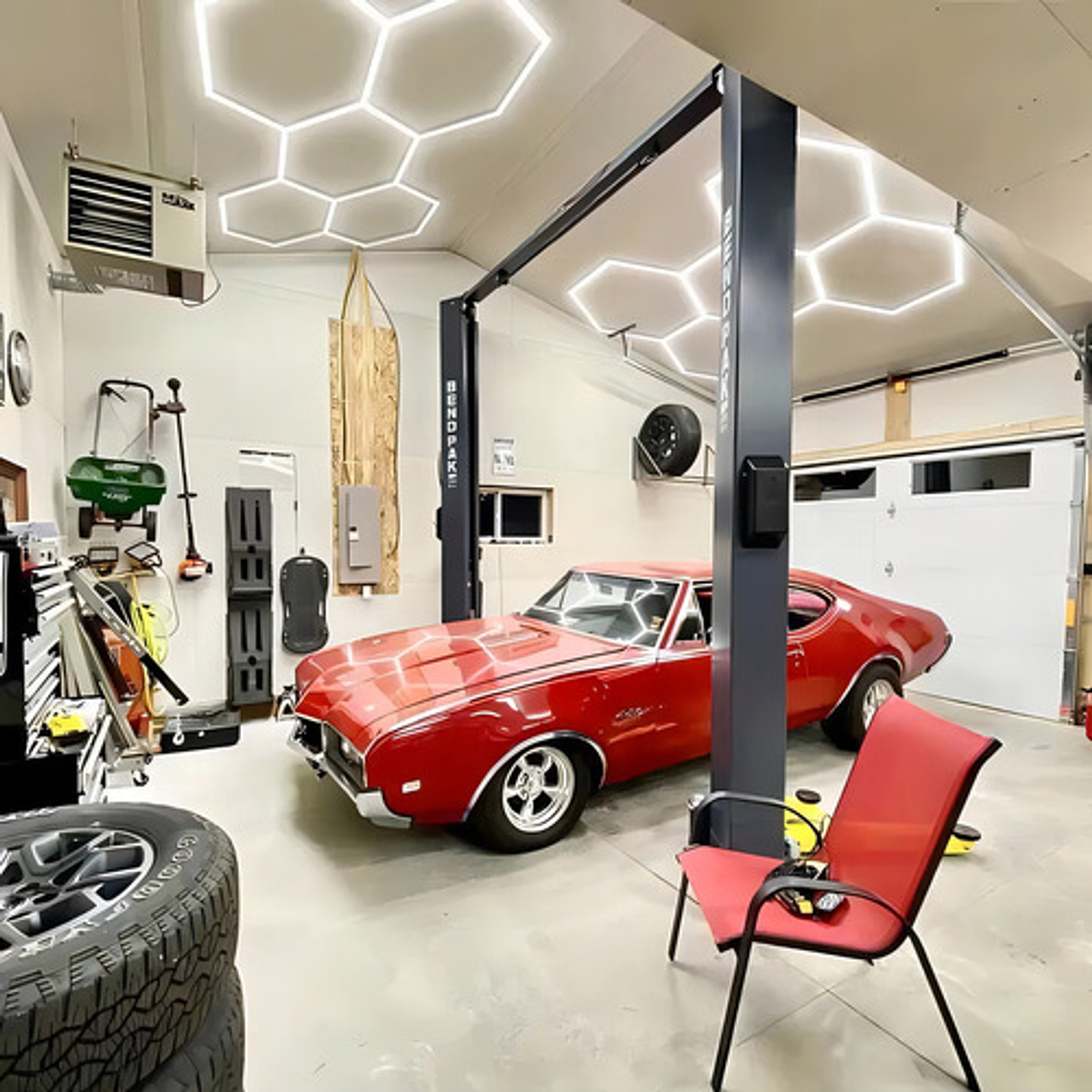 Luz De Techo Hexagonal Led 192w 1200 Lúmenes Blanco Frío 6500k Thek 3