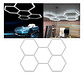 Luz De Techo Hexagonal Led 192w 1200 Lúmenes Blanco Frío 6500k Thek - Miniatura 1