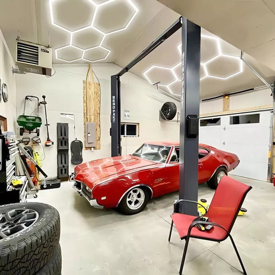 Luz De Techo Hexagonal Led 192w 1200 Lúmenes Blanco Frío 6500k Thek 9