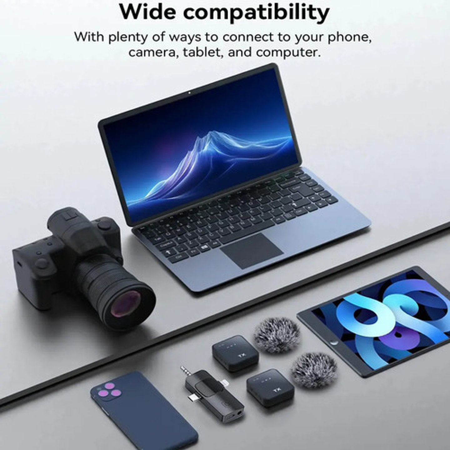 Pack 2 Microfonos Inalambrico Dual Para iPhone Y Android 6