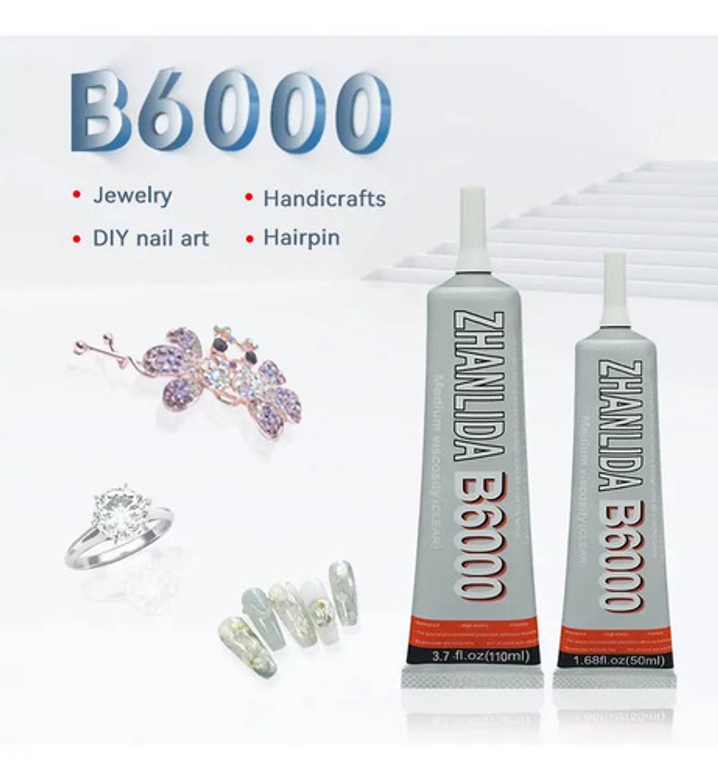 Pegamento B6000 50ml Para Joyas Manualidades Y Plástico Tlf 6