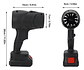 Soplador Profesional De Polvo Turbina Inalámbrico 1050w 68vf - Miniatura 4