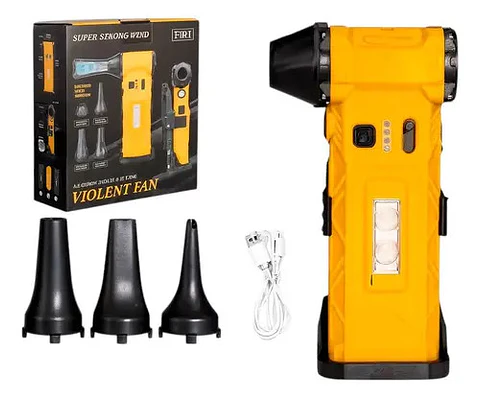 Soplador Eléctrico 130000 Rpm Turbo Jet 8000mah Portátil Negro