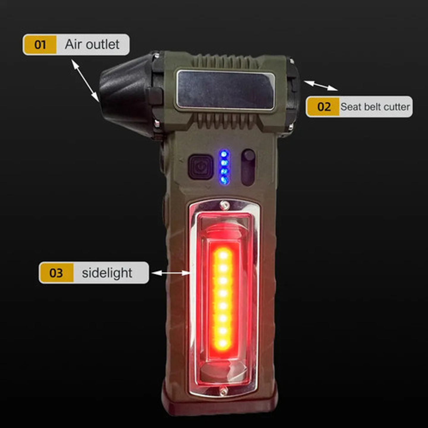 Soplador Eléctrico 130000 Rpm Turbo Jet 8000mah Portátil Negro 4