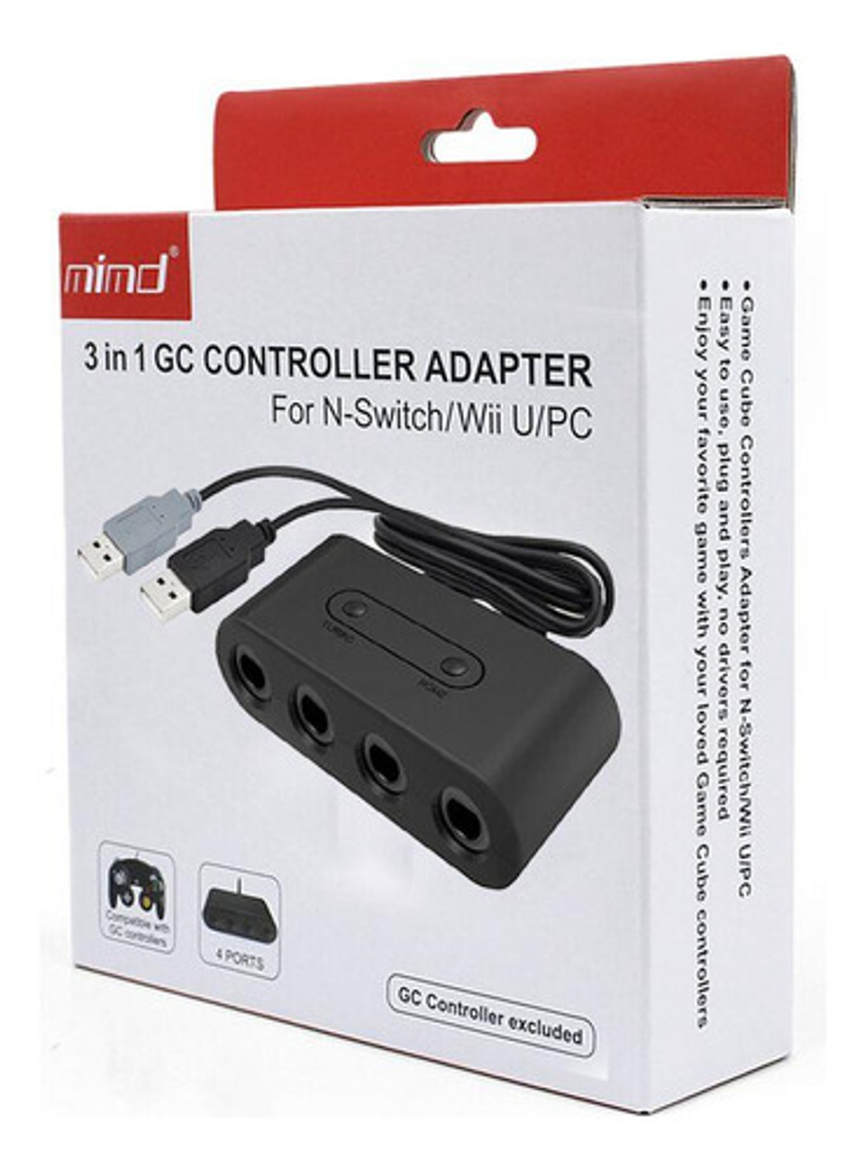 Adaptador Mandos Control Gamecube Para Wiiu Switch Y Pc 3