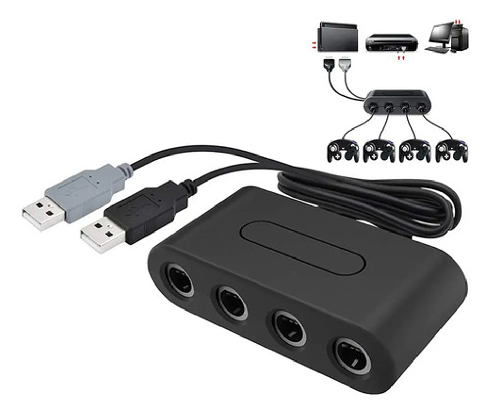 Adaptador Mandos Control Gamecube Para Wiiu Switch Y Pc 8