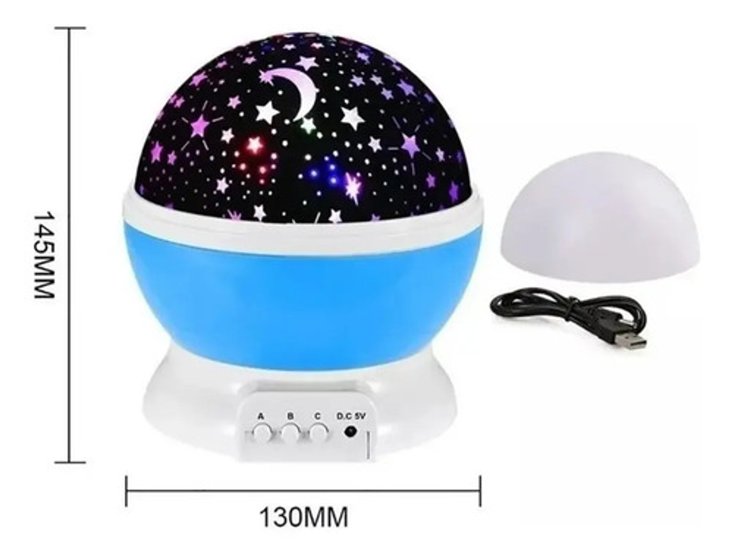 Proyector Lámpara Luz Led Cielo Estrella Espanta Cuco Niños 3