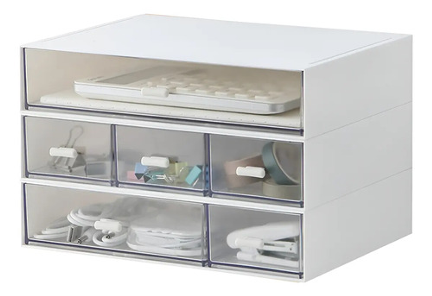 Caja Organizadora De Escritorio Con Cajones Para Papelería 1