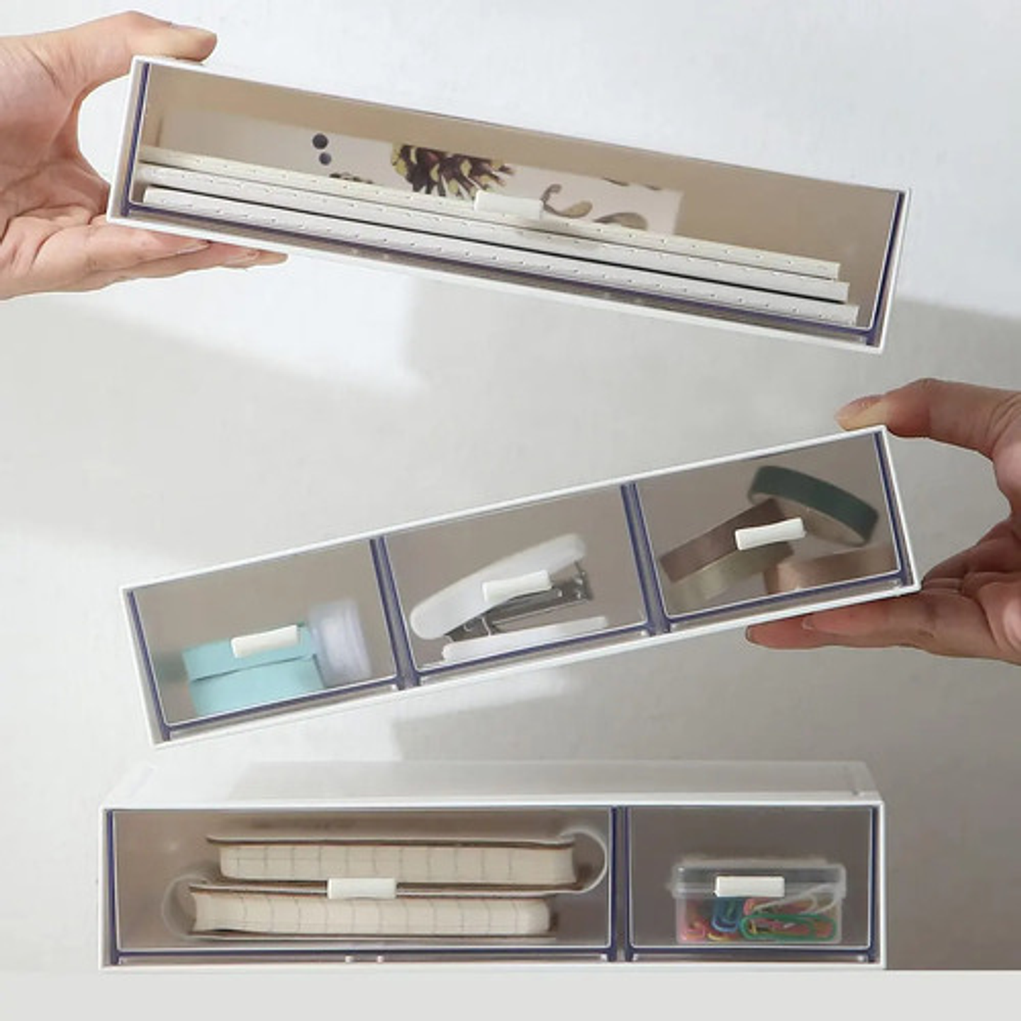 Caja Organizadora De Escritorio Con Cajones Para Papelería 6