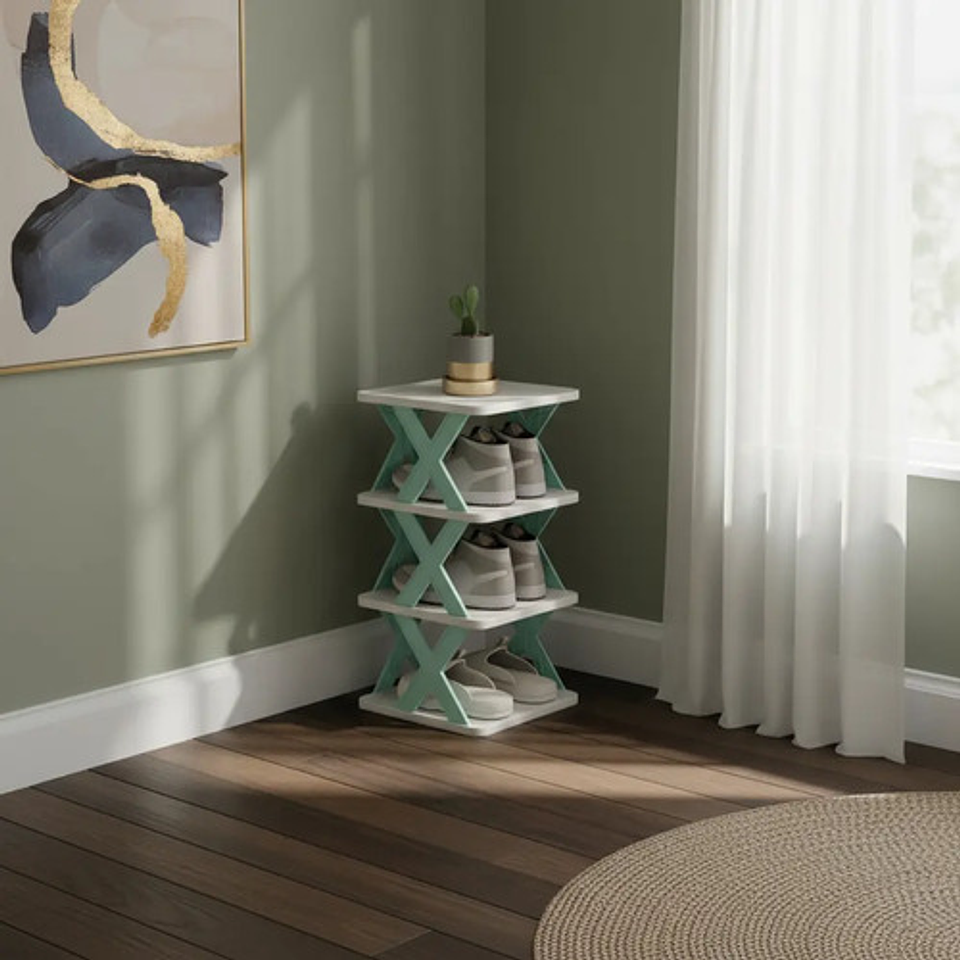 Zapatero 4 Niveles Plegable Multifuncional Organizador 1