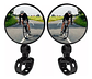 Espejo Retrovisor Redondo 360º Bicicleta O Moto Seguridad Negro - Miniatura 1
