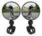 Espejo Retrovisor Redondo 360º Bicicleta O Moto Seguridad Negro - Miniatura 2