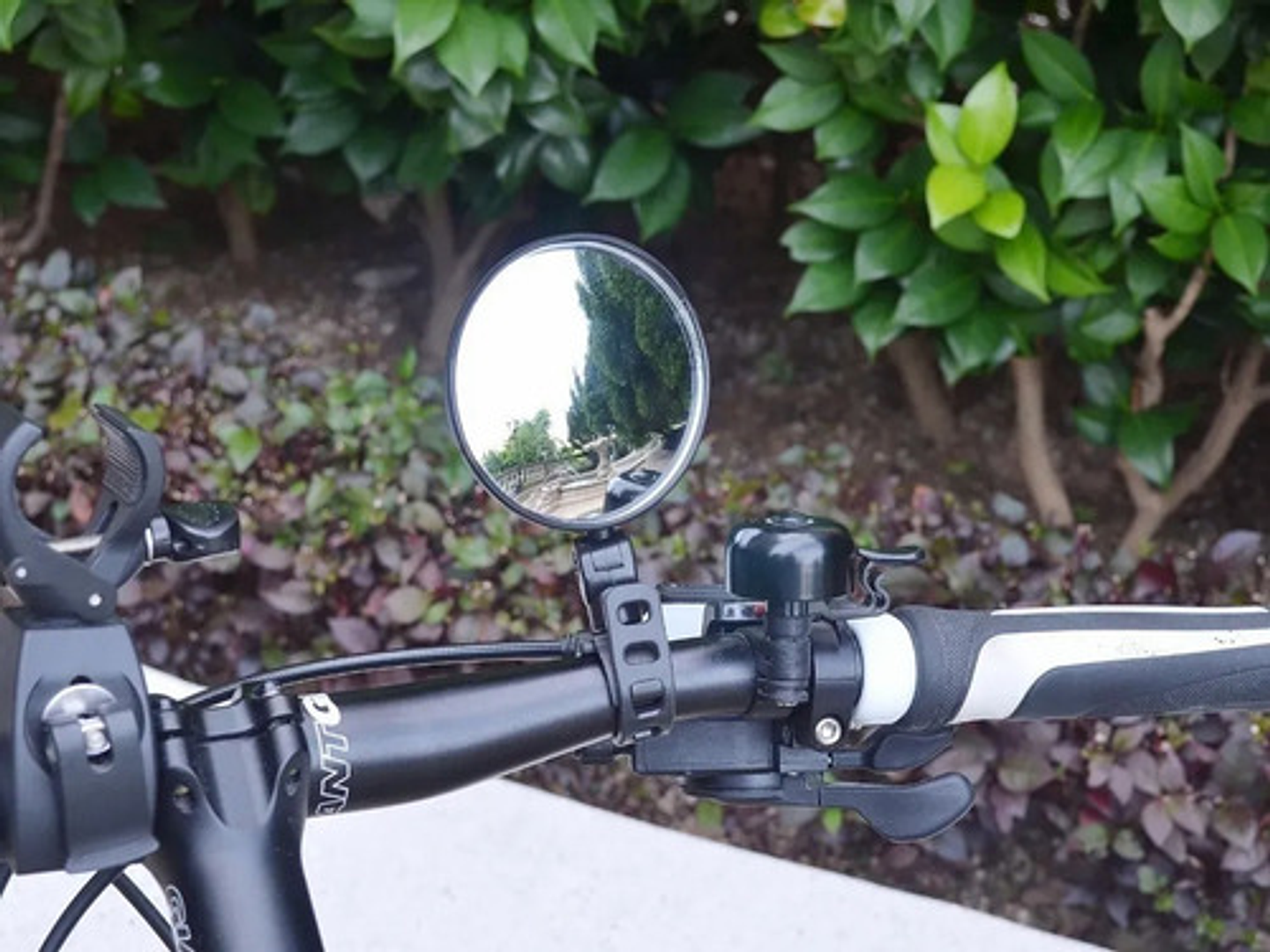 Espejo Retrovisor Redondo 360º Bicicleta O Moto Seguridad Negro 6