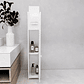 Estante Organizador Para Baño Multiuso Blanco Con Puertas - Miniatura 3
