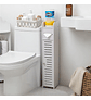 Estante Organizador Para Baño Multiuso Blanco Con Puertas - Miniatura 4
