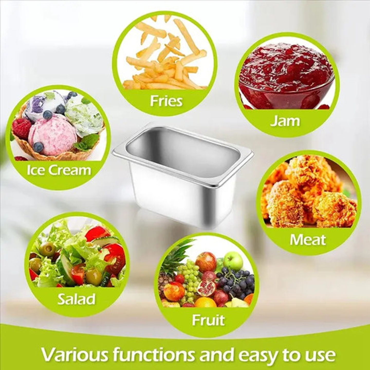 Contenedor Cambro Deposito Gastronómico Con Tapa 32x26cm 1/2 6