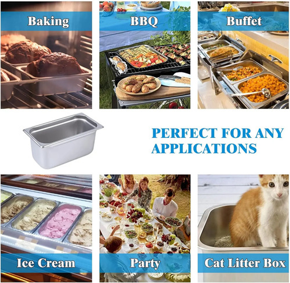 Contenedor Cambro Deposito Gastronómico Con Tapa 32x26cm 1/2 9