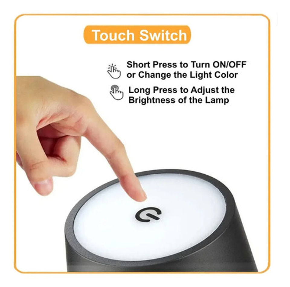 Lámpara Led Inalámbrica Para Botella De Vino Con Atenuación 3