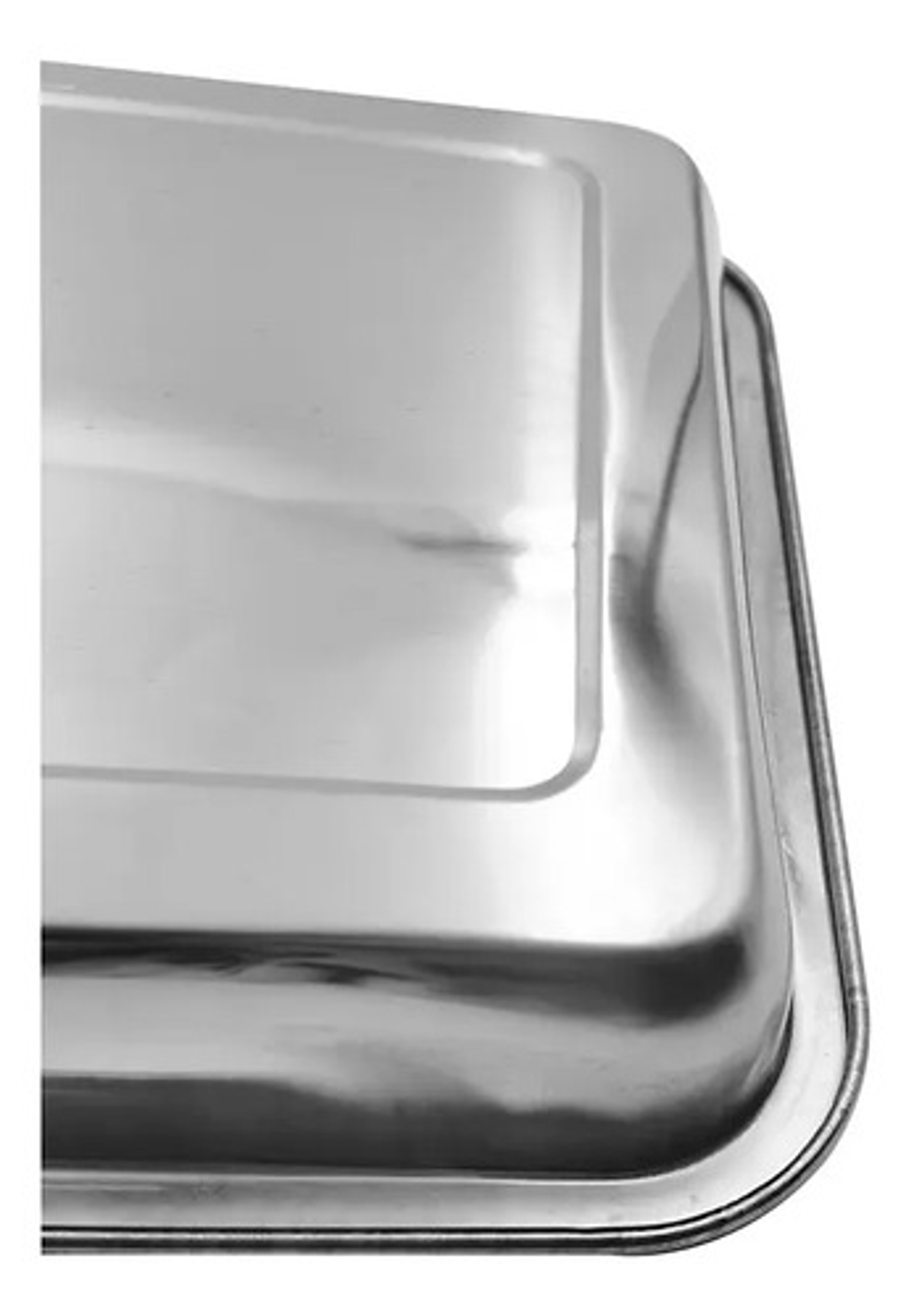 X6 Bandeja Fuente Rectangular Acero Inoxidable 32x22x4.8cm Plateado 2