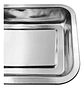 X6 Bandeja Fuente Rectangular Acero Inoxidable 32x22x4.8cm Plateado - Miniatura 3