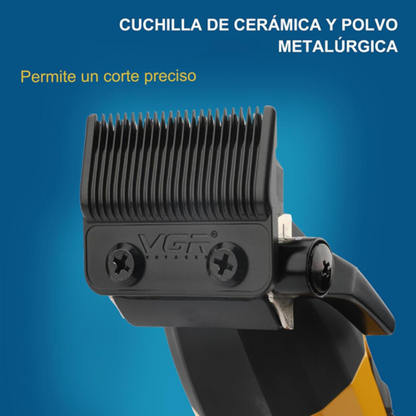 Cortadora De Pelo Profesional Thek Vgr 285 9000rpm Inalámbrica Pantalla Usb-c Negro 6