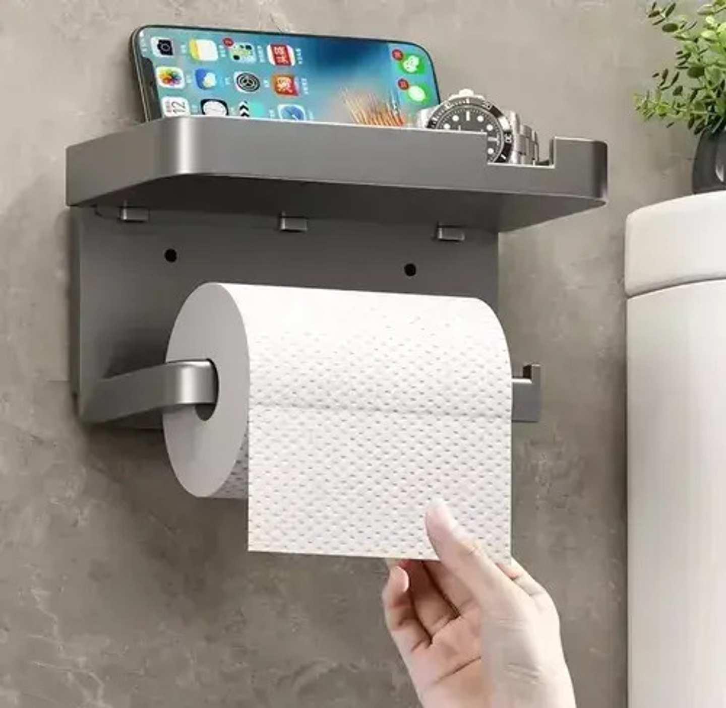 Soporte Papel Higienico Confort Porta Organizador Baño 5