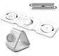 Cargador Inalámbrico Rápido 3 En 1 Vidvie Magsafe Para iPhone, Apple Watch Y AirPods Blanco - Miniatura 1