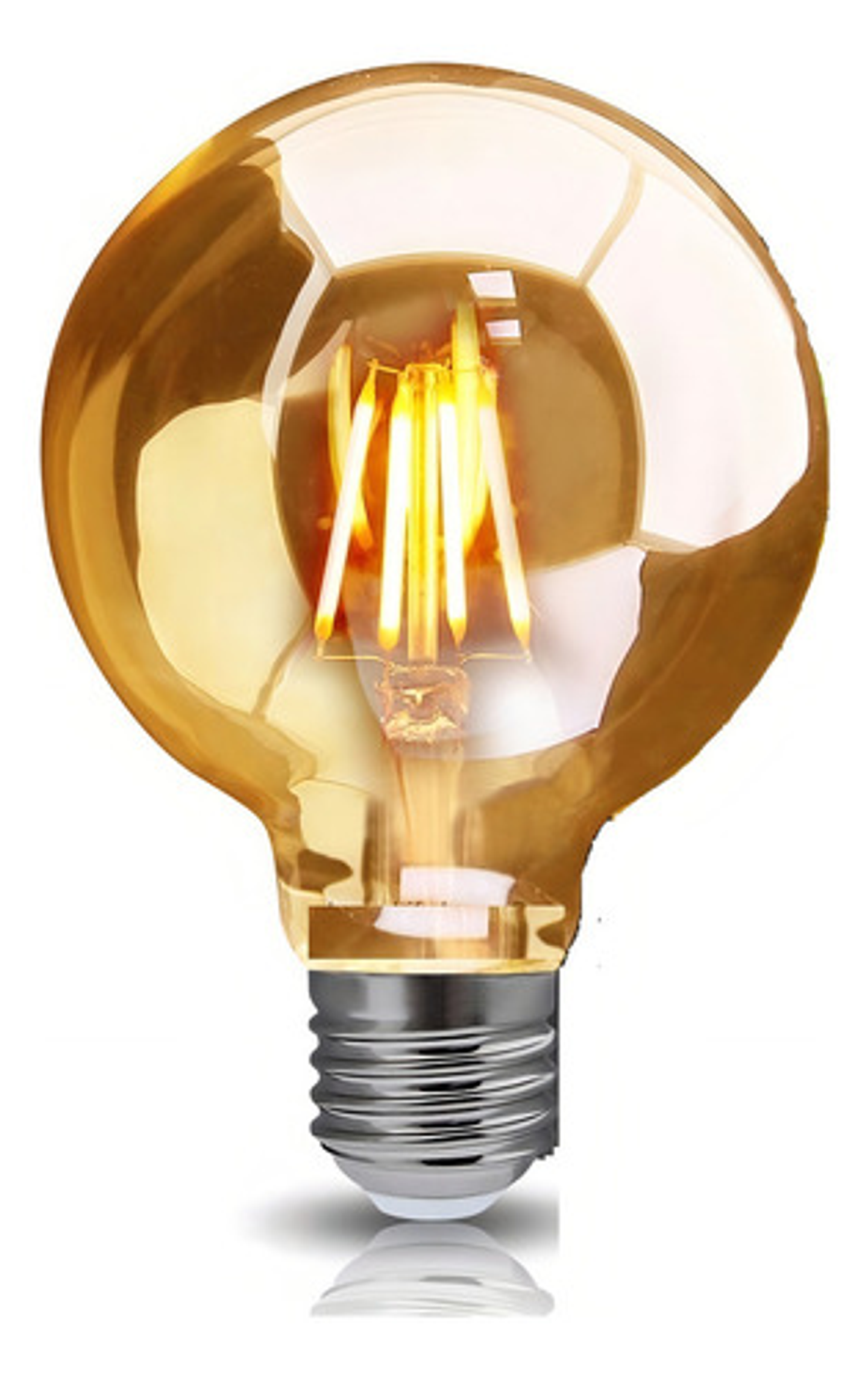 Ampolletas Vintage Ampolleta Led E27 Filamento Globo 4w G80 Color De La Luz Luz Cálida 2